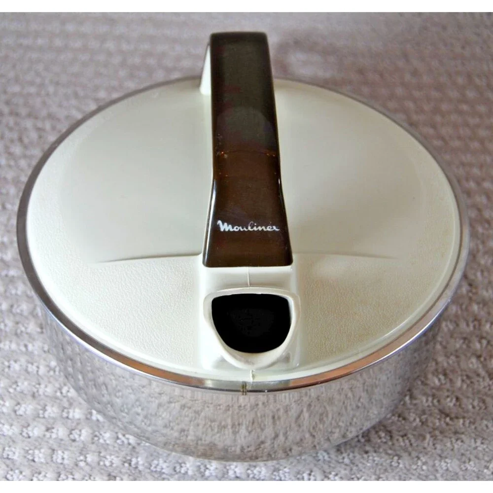 Vintage Moulinex Electric Kettle MCM Tested and Working Model V605 Brown Chrome